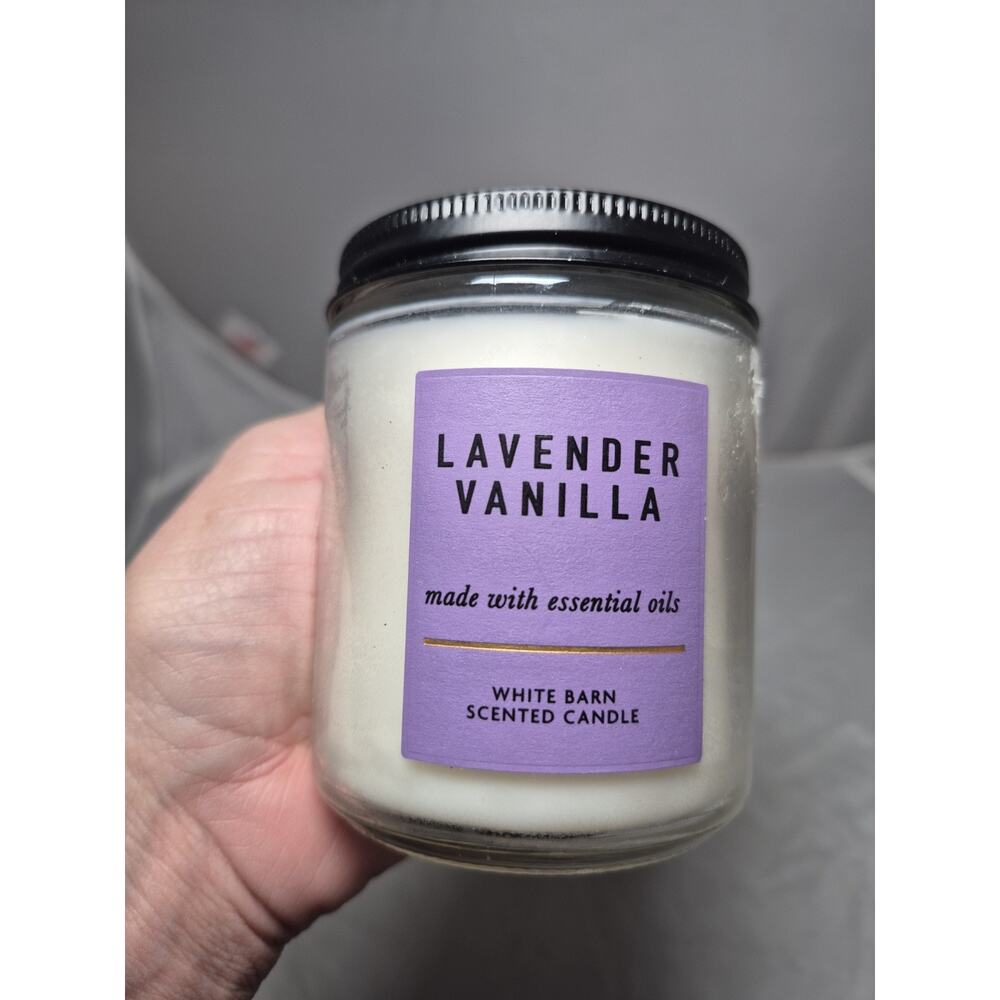 💥 Bath & Body Works Lavender Vanilla Single Wick Scented Candle 7 Oz B6